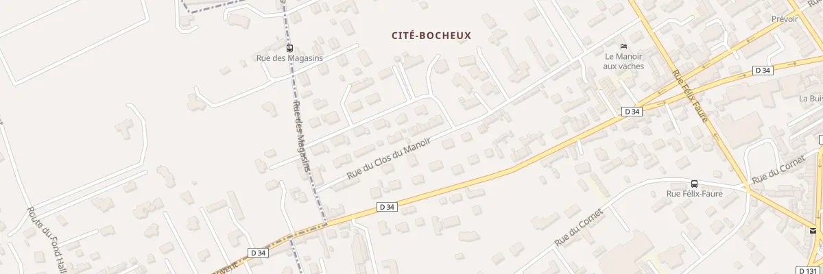 Plan du 34 Rue du Clos du Manoir à Yvetot