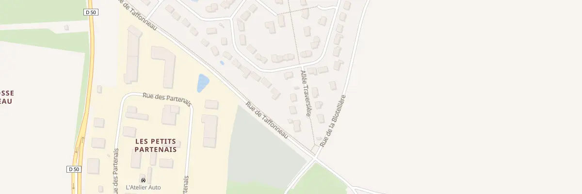 Plan du 1 All Traversière à Veigné