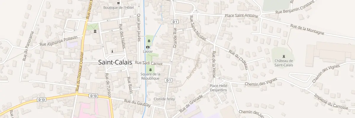 Plan du 30 Grande rue à Saint-Calais