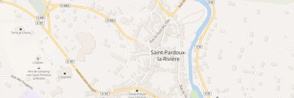 Plan du 218 Pl Emile Zola à Saint-Pardoux-la-Rivière