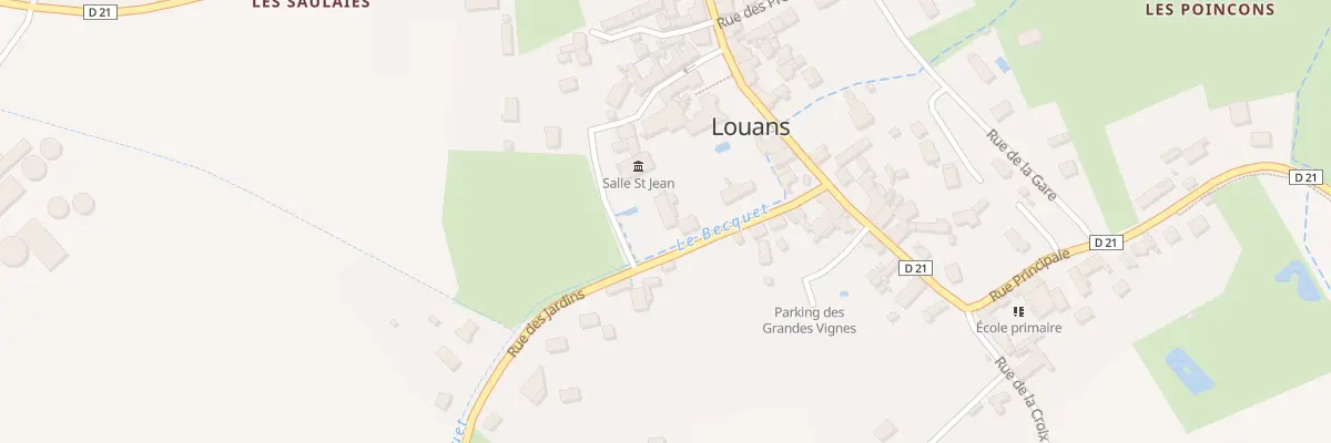 Plan du 8 Rue des Jardins à Louans