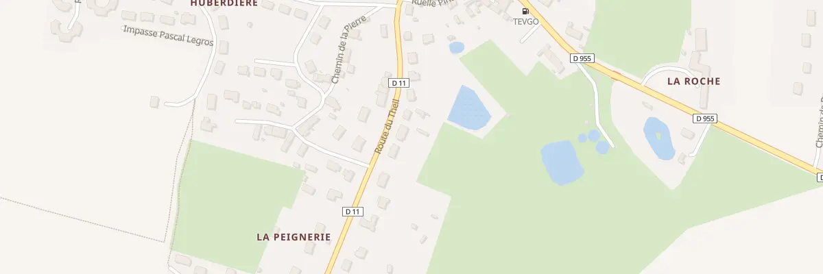 Plan du 25 Rte du Theil à Berd’huis