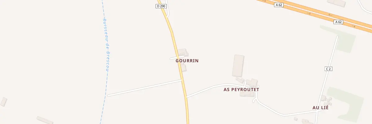 Plan du 1289 Rte de Gimbrede à Caudecoste