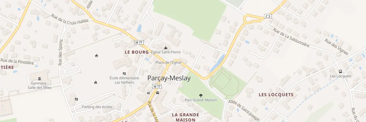 Plan du 5 Rue de la Sablonnière à Parçay-Meslay