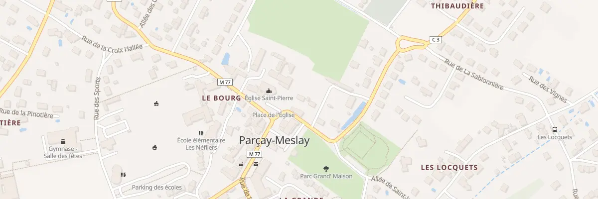 Plan du 1 Rue de la Sablonnière à Parçay-Meslay