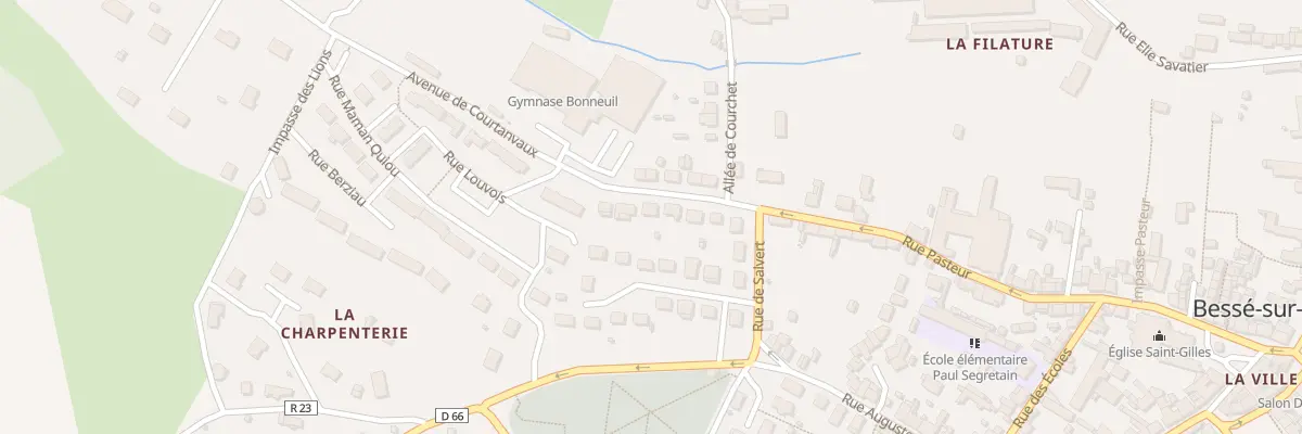 Plan du 7 Av de Courtanvaux à Bessé-sur-Braye