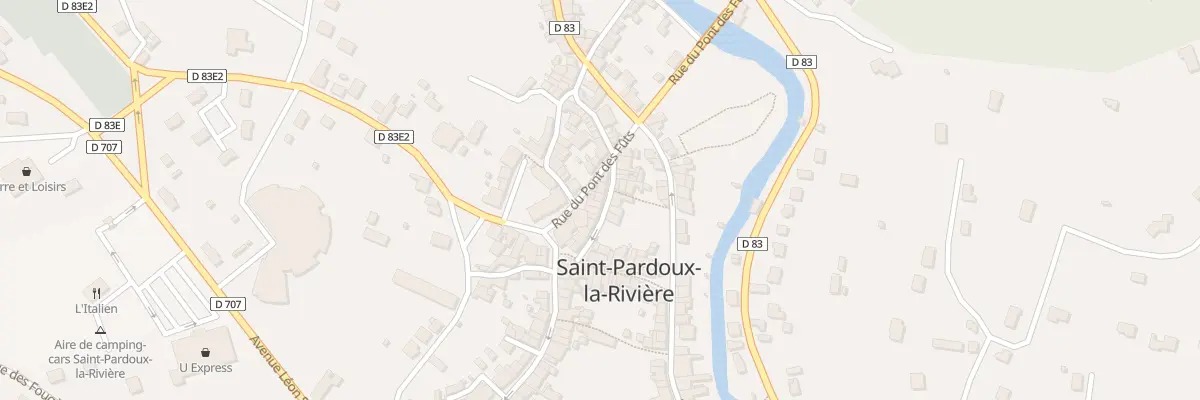 Plan du 185 Rue Saint Bruno à Saint-Pardoux-la-Rivière