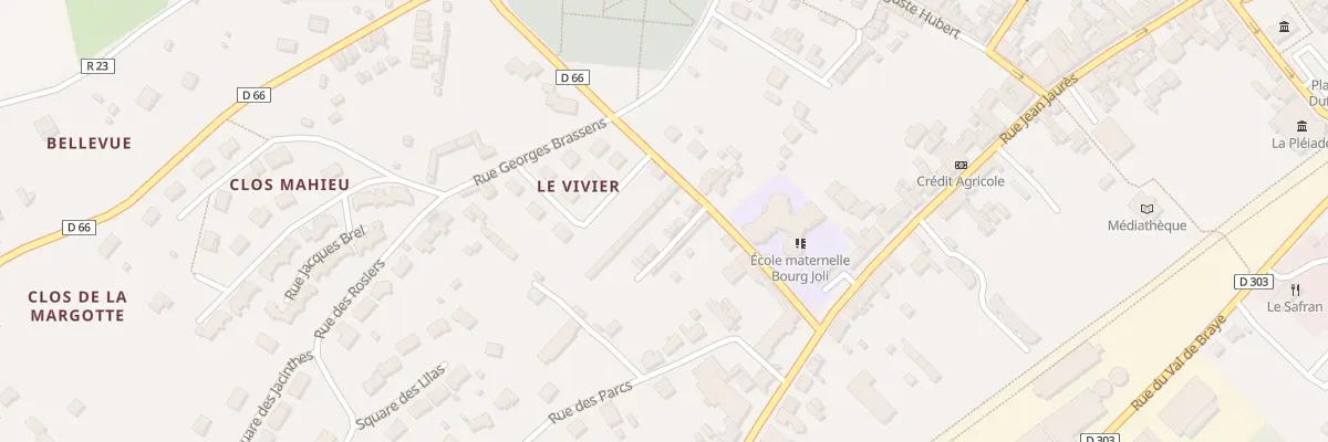 Plan du 3 All du Clos Joli à Bessé-sur-Braye