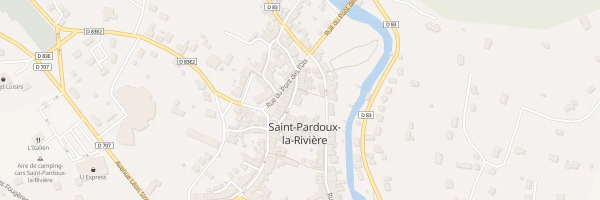 Plan du 70 Rue Saint Bruno à Saint-Pardoux-la-Rivière