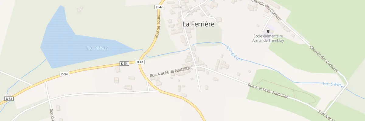 Plan du 2 Rue A et M de Nadaillac à La Ferrière