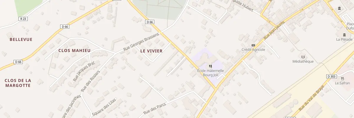 Plan du 2 All du Clos Joli à Bessé-sur-Braye