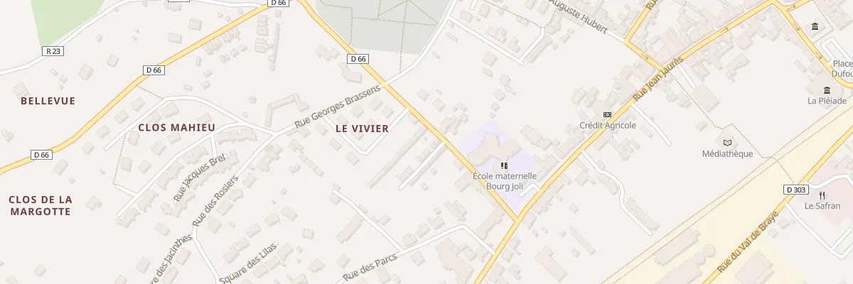Plan du 1 All du Clos Joli à Bessé-sur-Braye