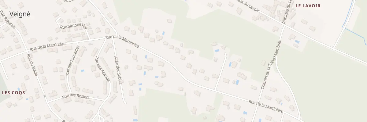 Plan du 42 Rue de la Martinière à Veigné