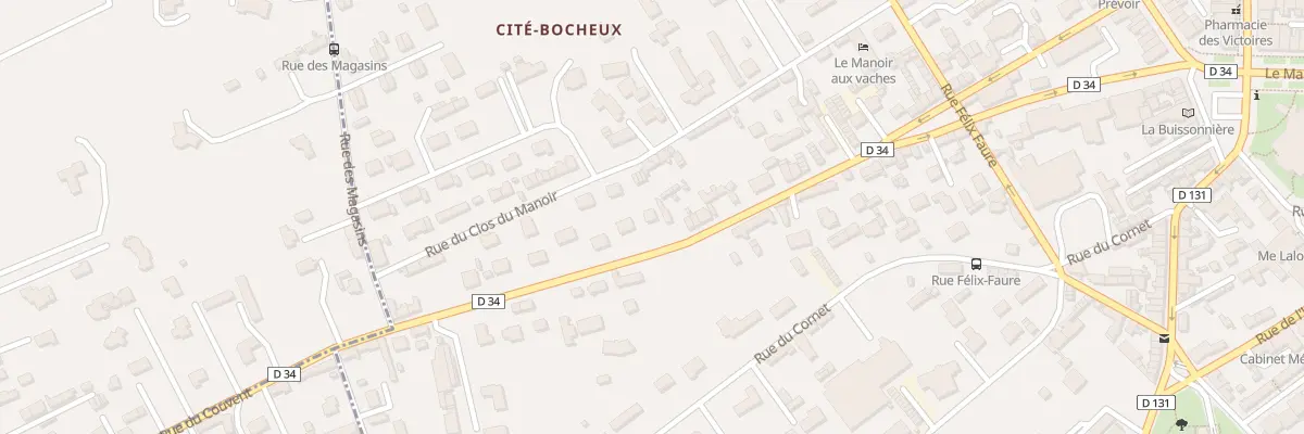 Plan du 34 Rue du Couvent à Yvetot