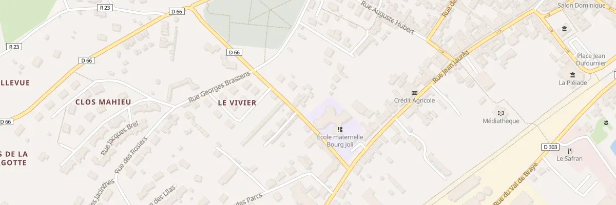 Plan du 12 Rue Paul Herbault à Bessé-sur-Braye