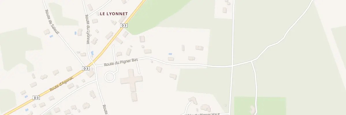 Plan du 247 Rte du Pigner Bas à Agonac