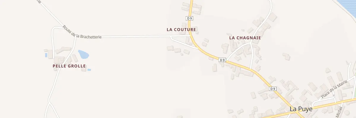 Plan du 1 Rte de Cenan à La Puye