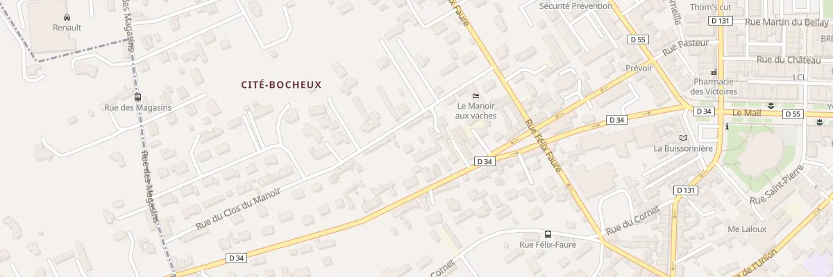 Plan du 9 Rue du Clos du Manoir à Yvetot