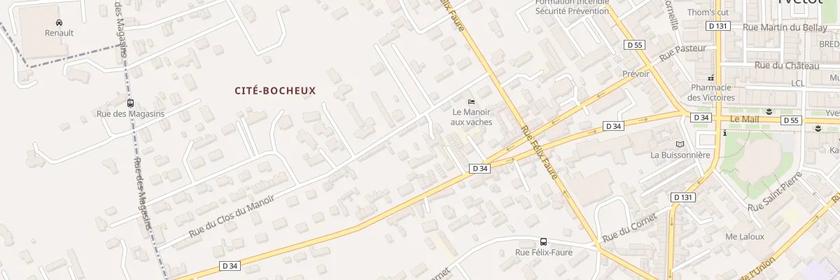Plan du 7 Rue du Clos du Manoir à Yvetot