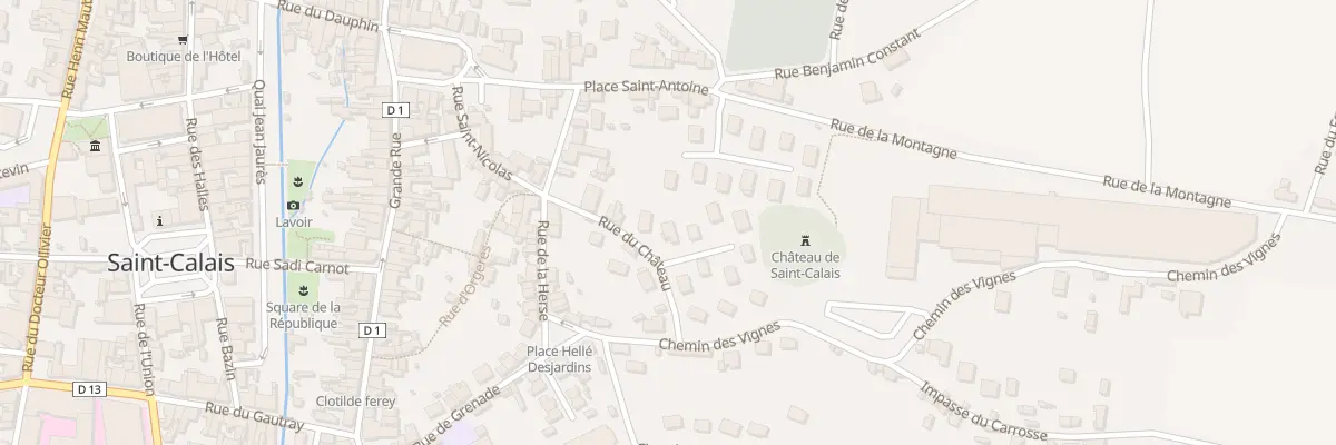 Plan du 9 Imp du Chateau à Saint-Calais