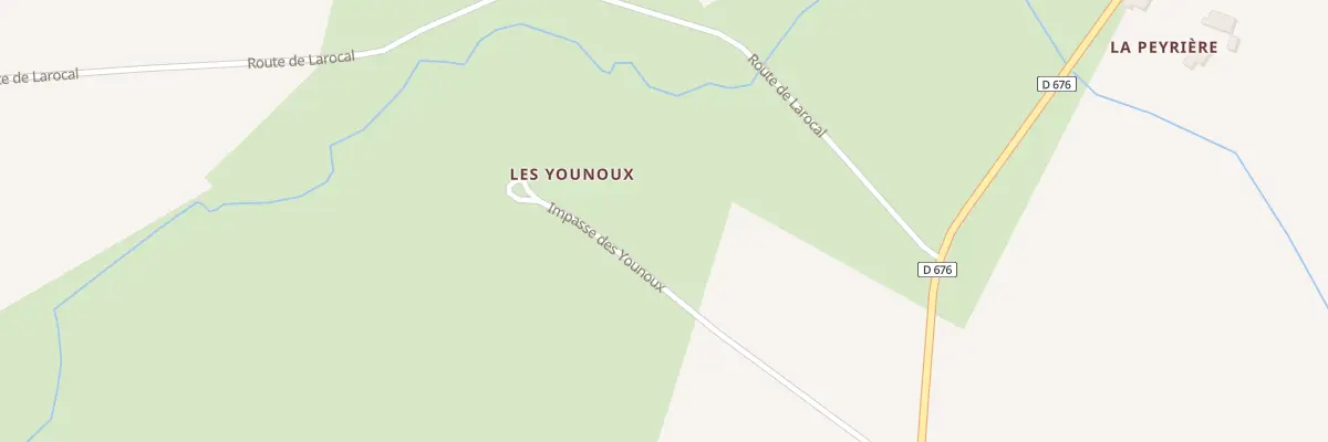 Plan du 264 Imp des Younoux à Beaumontois en Périgord