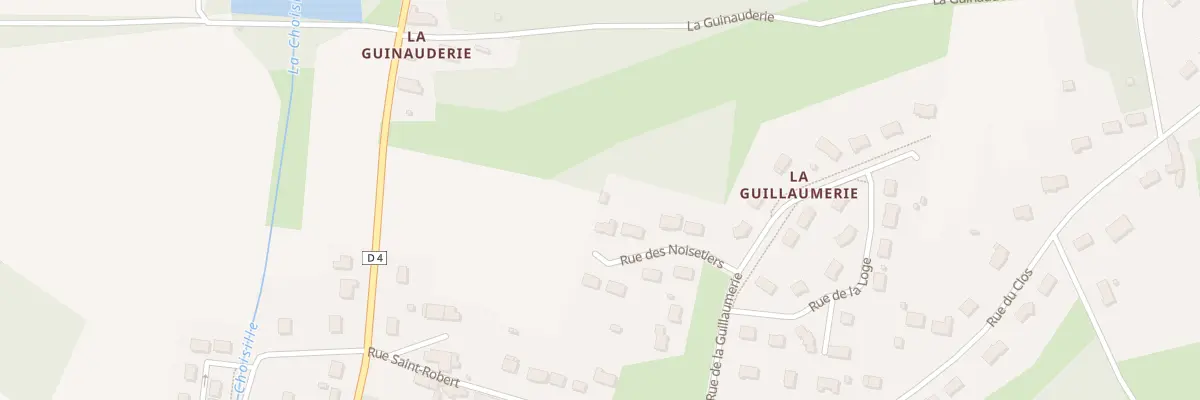 Plan du 8 Rue des Noisetiers à Nouzilly