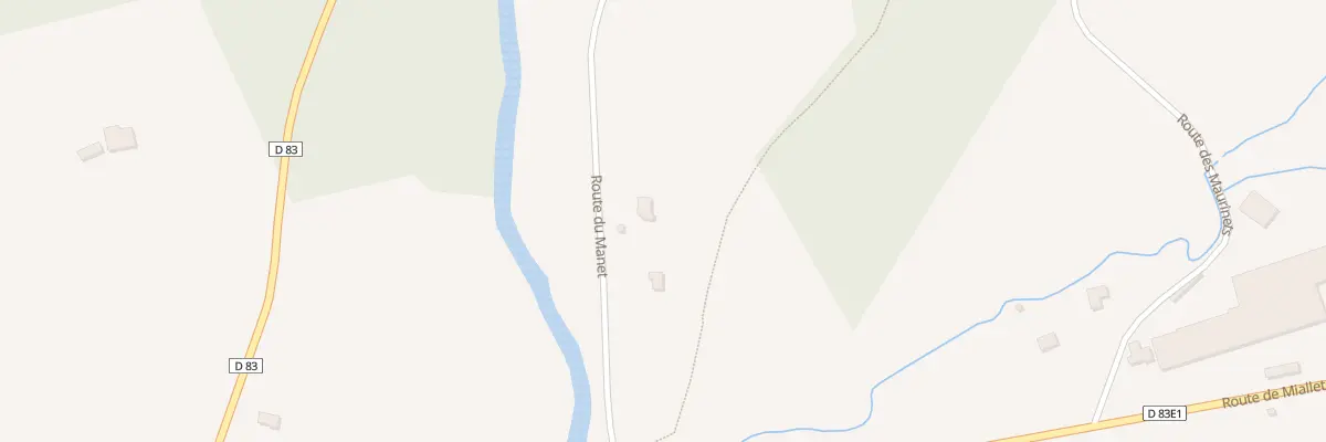 Plan du 326 Rte du Manet à Saint-Pardoux-la-Rivière