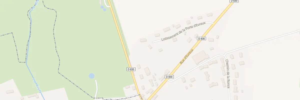 Plan du 8 Lot de la Porte d’Evreux à La Vieille-Lyre