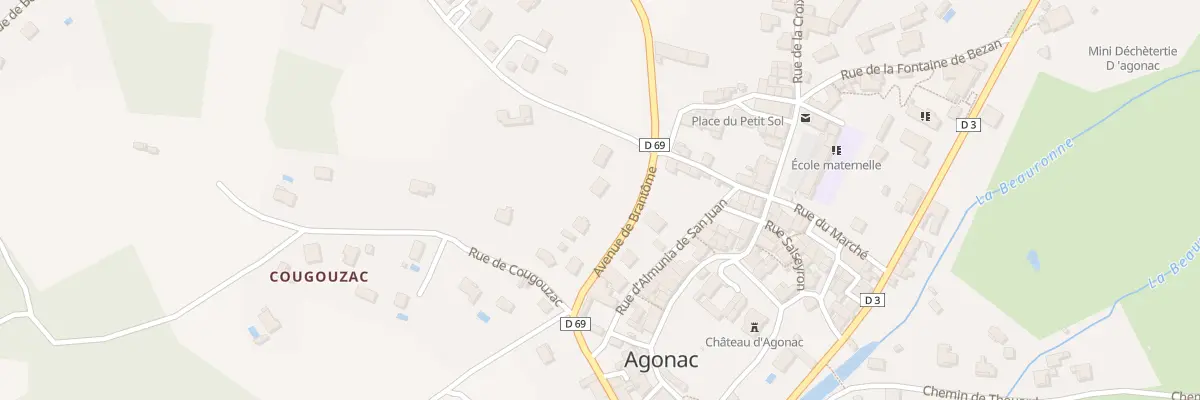 Plan du 7 Av de Brantôme à Agonac
