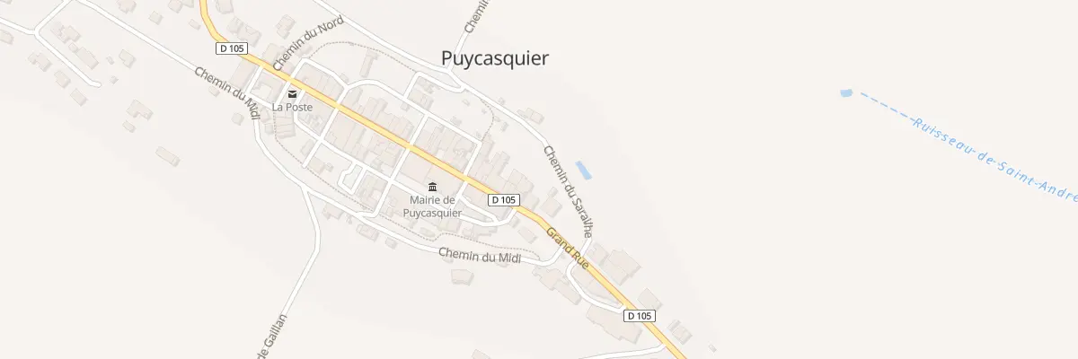 Plan du 5041 Rue Grand Rue à Puycasquier