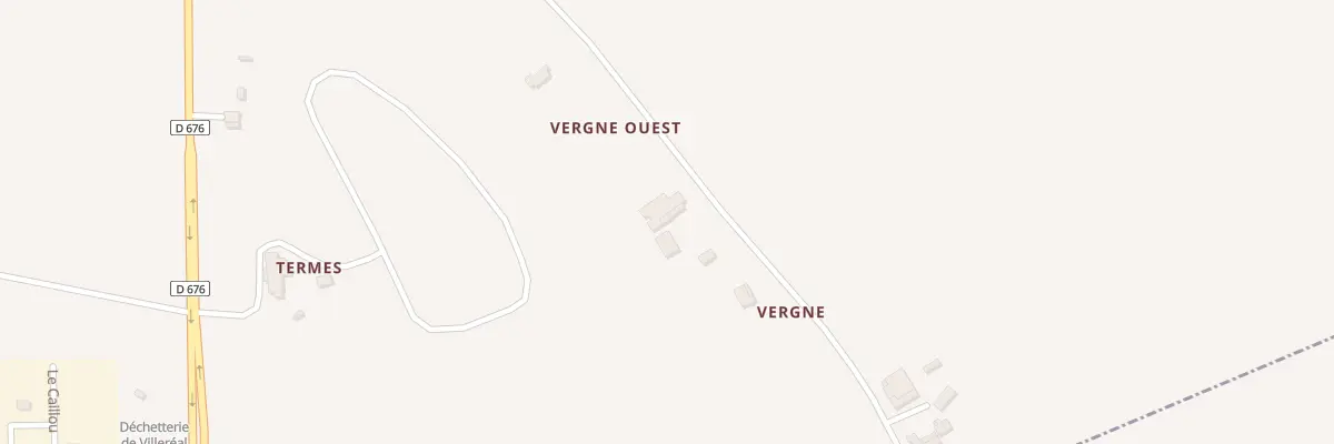 Plan du 14 Rte de Vergnes à Villeréal