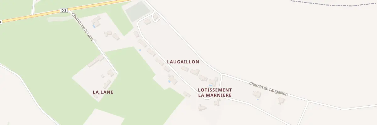 Plan du 1 Chem de Laugaillon à Ciadoux