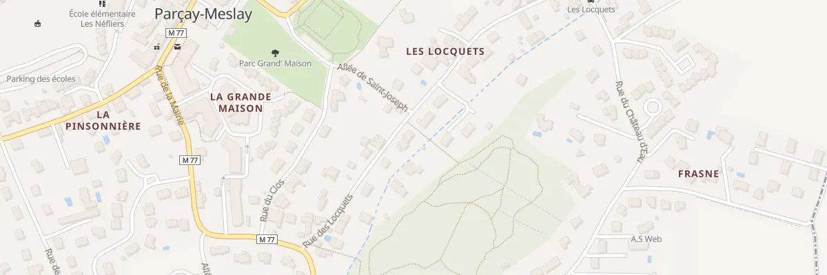 Plan du 14 Rue des locquets à Parçay-Meslay