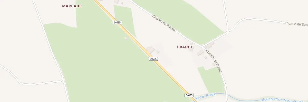 Plan du 16 Rte d’Aurignac à Ciadoux