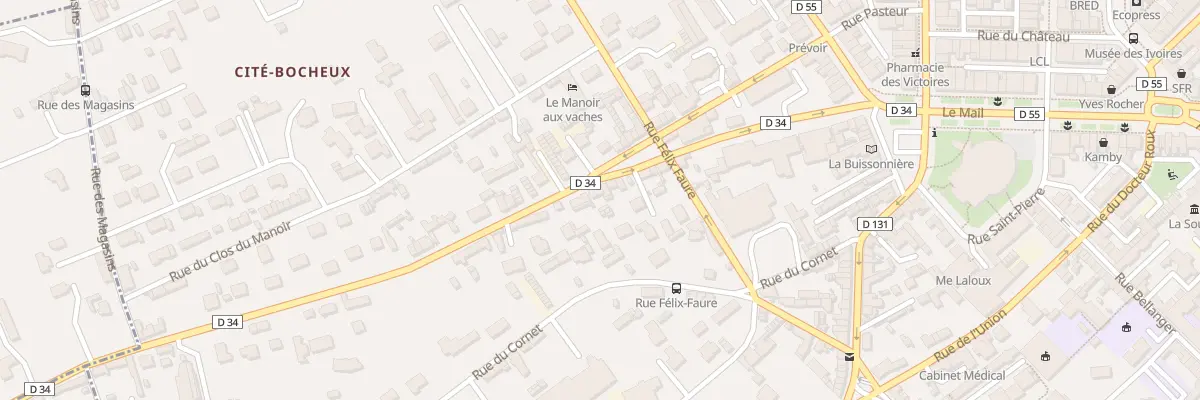 Plan du 33 Rue du Couvent à Yvetot