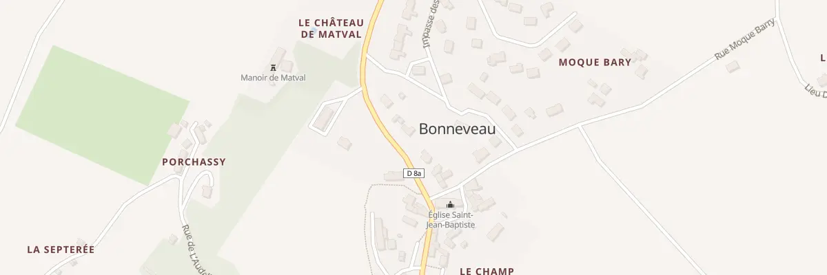 Plan du 16 Le Bourg à Bonneveau