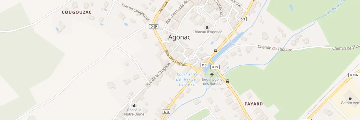 Plan du 5 Rue des Portes à Agonac