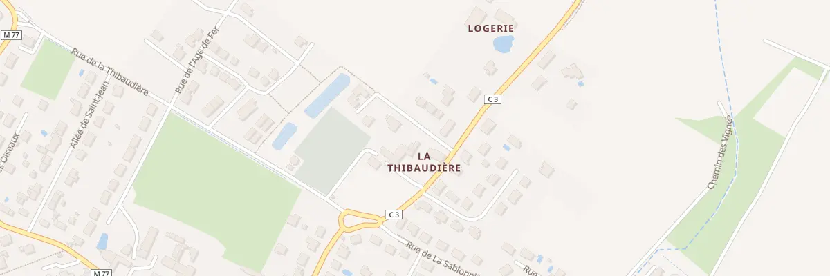 Plan du 3 Rue de la Logerie à Parçay-Meslay