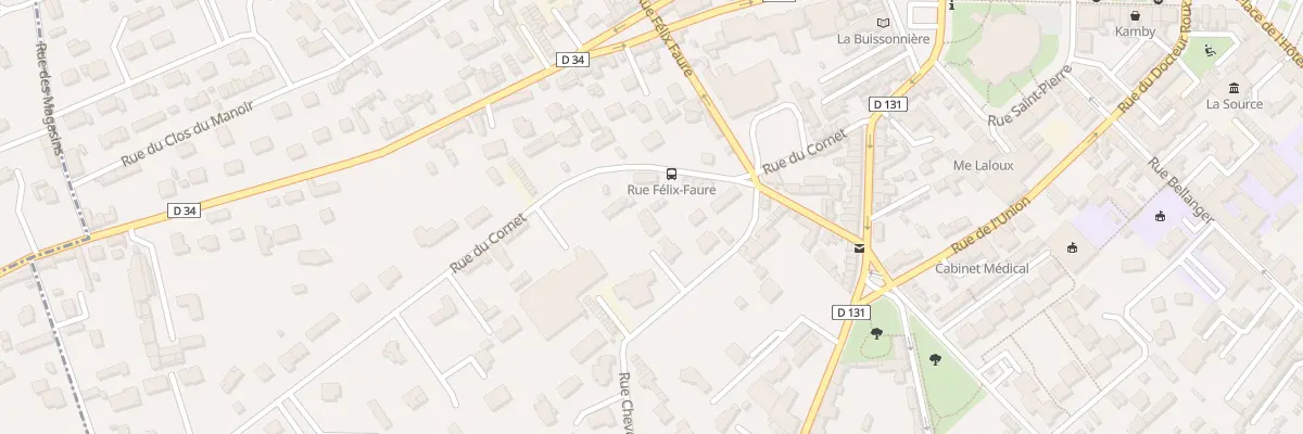 Plan du 13 Rue du Cornet à Yvetot