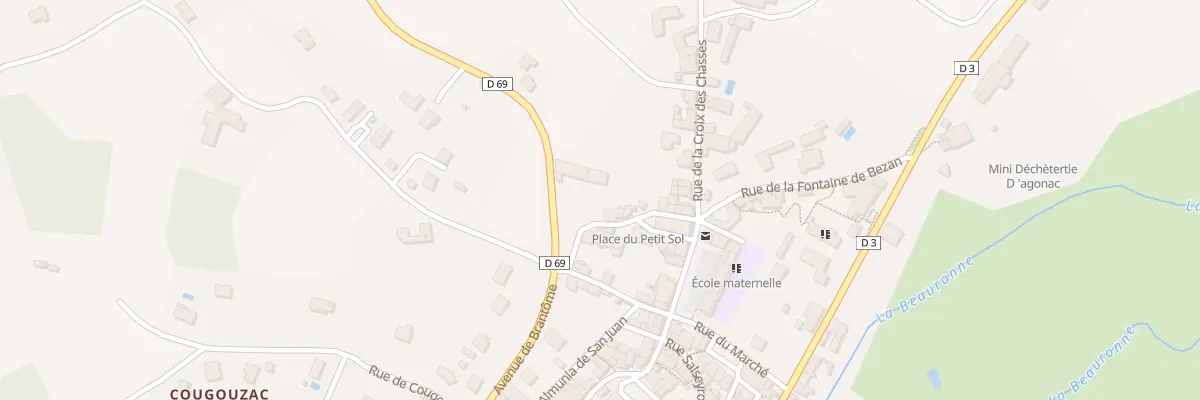 Plan du 4 Av de Brantôme à Agonac
