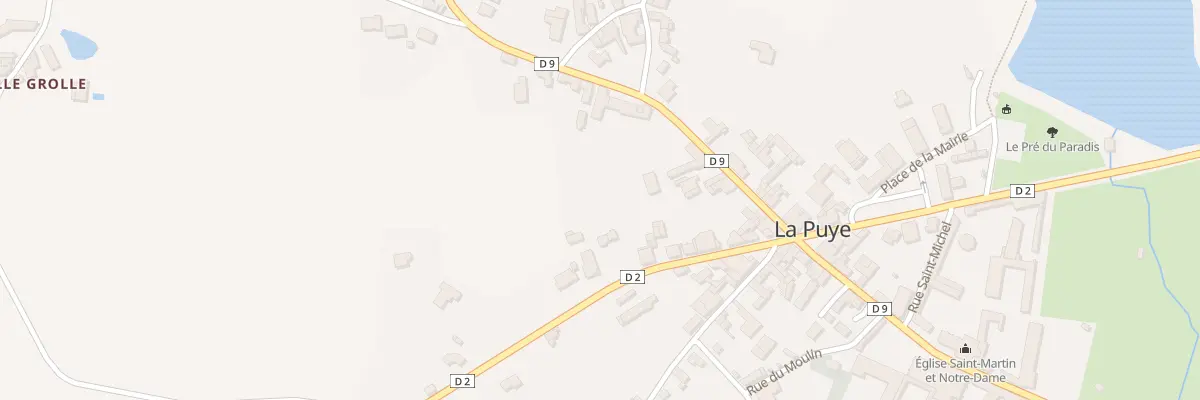 Plan du Bourg à La Puye