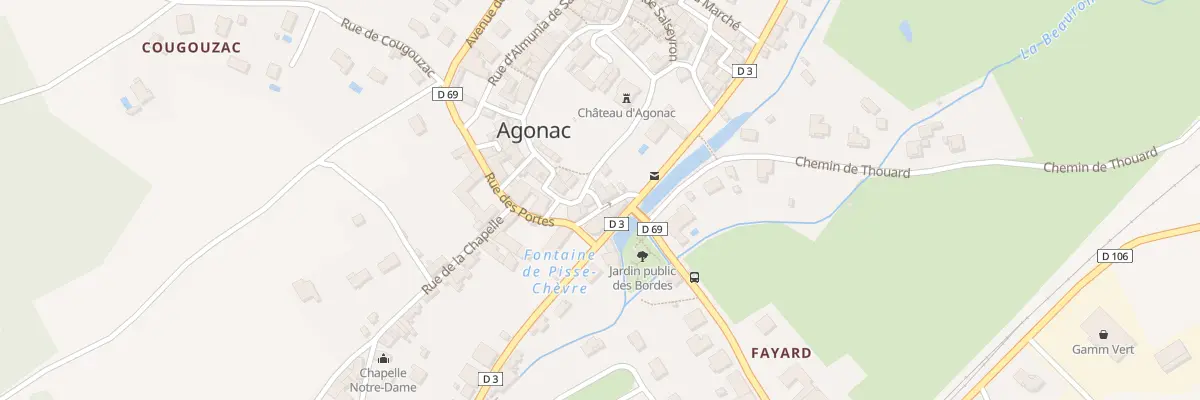 Plan du 6 Rue des Jardins à Agonac