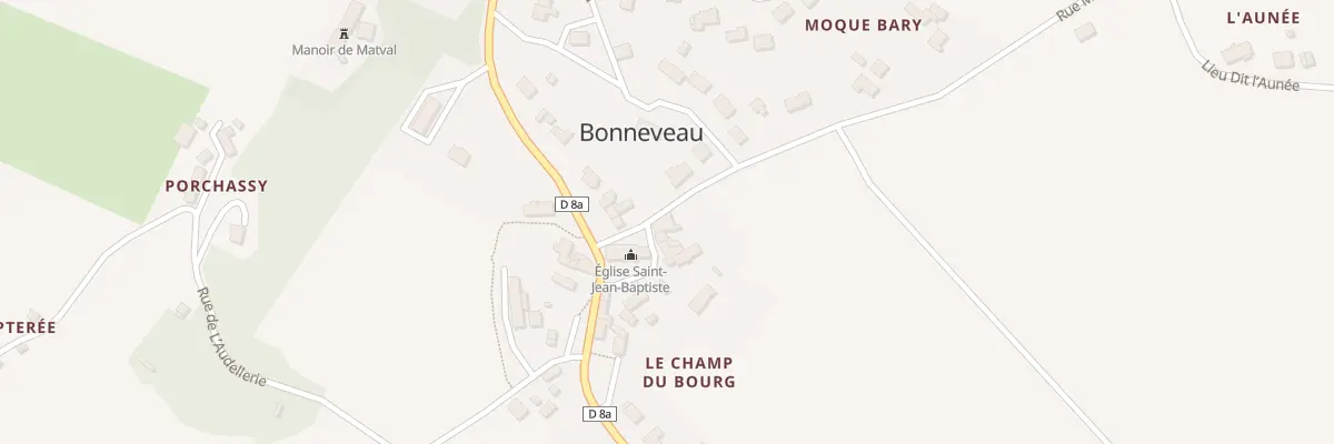 Plan du 10 Le Bourg à Bonneveau
