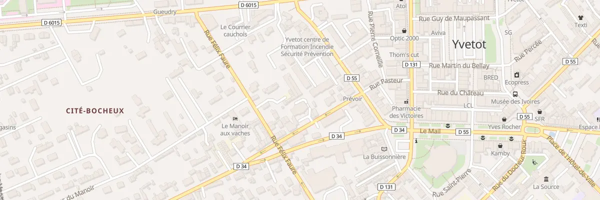 Plan du 8 Rue du Manoir à Yvetot