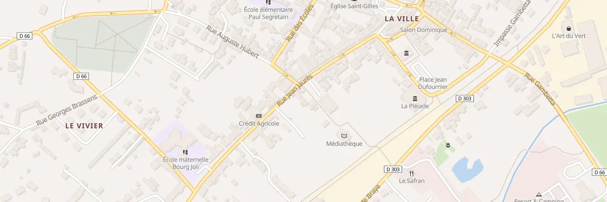 Plan du 29 Rue Jean Jaures à Bessé-sur-Braye