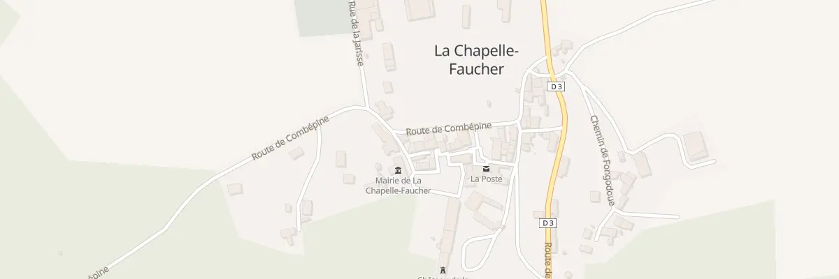 Plan du 80 Le Bourg à La Chapelle-Faucher