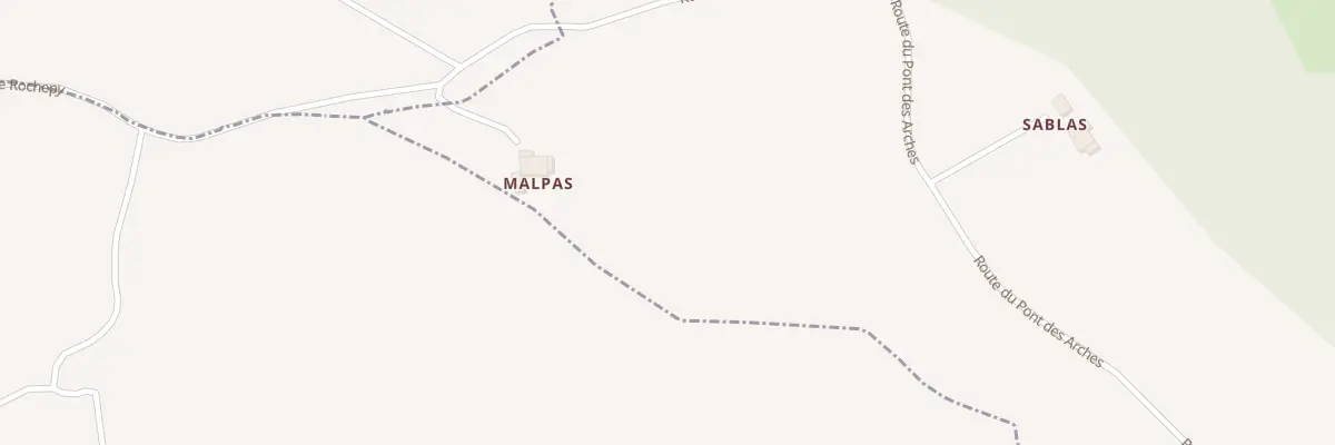 Plan du 1 Malpas à Hautefage-la-Tour