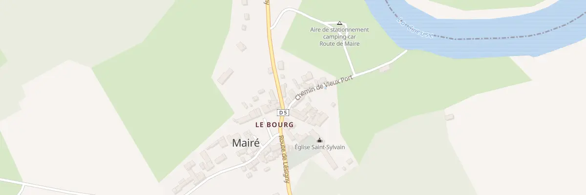 Plan du 4 Rte de Leugny à Mairé