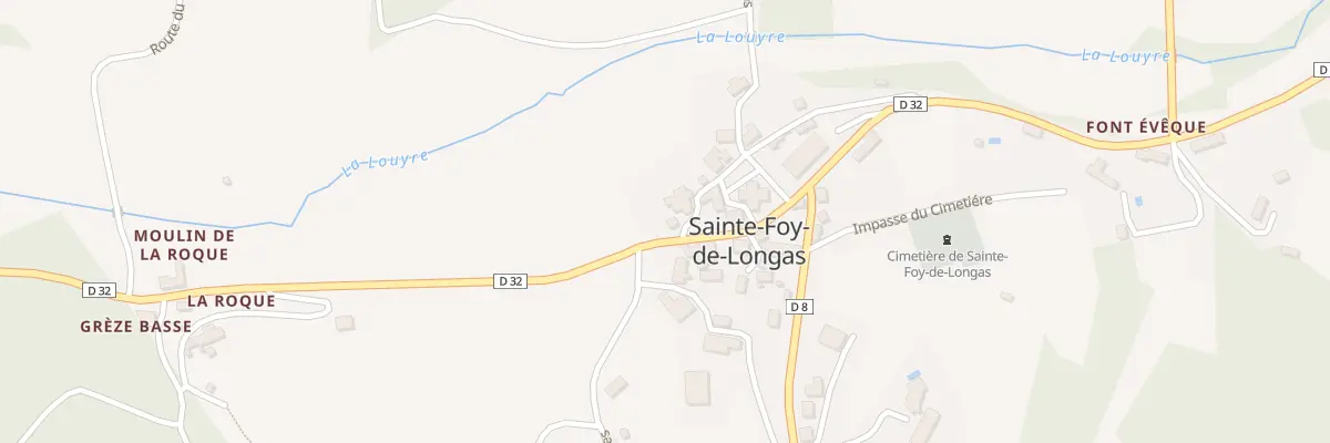 Plan du 52 Le Bourg à Sainte-Foy-de-Longas