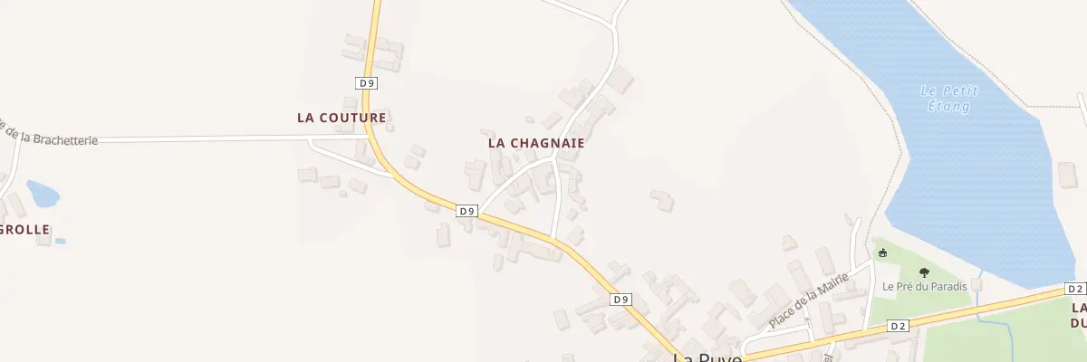 Plan du 10 Rue de la Chagnaie à La Puye
